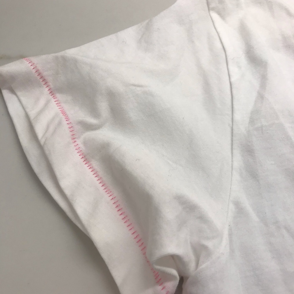 PEACE LOVE WORLD WHITE COTTON SMALL TEE NEW - Picture 7 of 10
